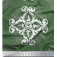 thumbnail image 1 of Soimoi Rayon Fabric Floral & Ogee Damask Printed Fabric 1 Yard 42 Inch Wide, 1 of 1
