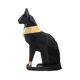thumbnail image 1 of Gato egipcio 3D estereoscópico de papel, modelo DIY, decoración moldeada a mano, adornos, juguetes, origami geométrico tridimensional, negro (papel iridiscente negro y dorado), 1 of 7