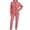 Pink, variant on REDESS Womens Pajama Sets,Thick Winter Teddy Fleece 2 Piece Long Sleeve and Pants Lounge Sets for Women