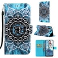 thumbnail image 1 of Phone Case for Galaxy A70, Folding Flip Leather Wallet Shockproof Protective Cover with Card Slots Kickstand Magnetic Closure Cute Girls Women Cover for Samsung Galaxy A70, Mandala, 1 of 7