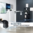 thumbnail image 2 of VIVO White Electric 47" x 47" Corner Standing Desk, L-Shaped Workstation, 2 of 8