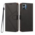 thumbnail image 2 of Leather For Motorola Moto G Play 2025 , Flip Wallet Leather Case With Card Holder Magnetic Closure Protective Phone Cases Cover,Black,For Moto G Play 2025, 2 of 7
