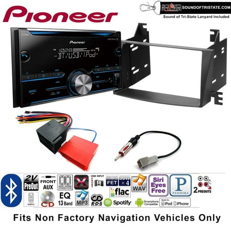 Pioneer FH-S500BT Double Din Radio Install Kit with CD Player Bluetooth Fits 2009-2010 Hyundai Sonata + Sound of Tri-State