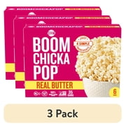 (3 pack) Angie's BOOMCHICKAPOP Real Butter Microwave Popcorn, 3.29 oz., 6-Count Bags