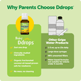 thumbnail image 6 of Baby Ddrops Gripe Drops for Babies, Liquid Organic Tummy Relief, 0.06 fl oz, 6 of 8