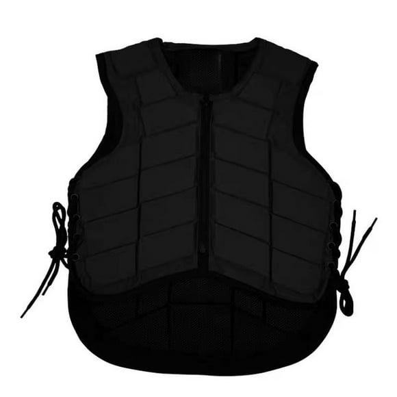 Wosthever Chaleco de protección para montar de grado profesional, equipo de equitación seguro y duradero para hombres, fácil de usar. Cuidado ecuestre y deportes negro Cm para niños