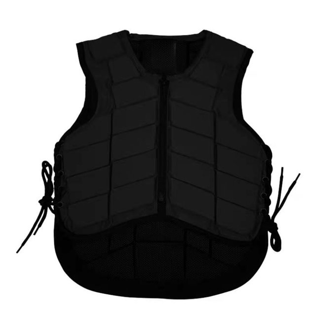 relayinert Adjustable Riding Horse Vest Comfortable And Durable Easy To Horse Riding Equipment For Men Safe black Children's cm