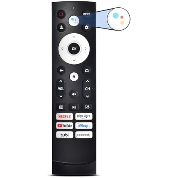 ccwmincc Replacement for Hisense TV Remote, Voice Control Compatible with Hisense QLED UHD Mini-LED ULED Smart Google TVs