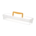 thumbnail image 2 of Almencla Clear Tool Box with Handle Container Case Bin Hardware Storage Box Organizer Yellow 33.3x9.3x6cm, 2 of 8