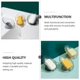 thumbnail image 2 of 2pcs Leaf Shape Soap Boxes Creative Soap Storage Racks Punch-free Soap Holders, 2 of 8