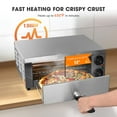 thumbnail image 3 of WeChef Countertop Pizza Oven Electric Pizza Maker 1300W for 12" Pizza Commercial, 3 of 10