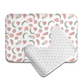 thumbnail image 6 of Honeii Fruit Pattern Bathroom Anti-Skid Pad Bathroom Mat Vintage Seamless Pattern Not-Slip Toilet Rug Set, 6 of 6