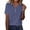 Navy, variant on Asxite Womens Tops Short Sleeve Striped Print V Neck Relaxed and Breathable Casual Blouse