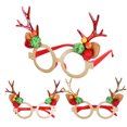 thumbnail image 1 of KAKOWELY gafas decorativas para fiesta navideña, de alce, doradas, rojas y rosadas., 1 of 5