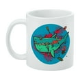 thumbnail image 3 of Shark Shipwreck With Debris Harpoon and Anchor White Mug, 3 of 4