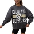 thumbnail image 2 of Women's Gameday Couture Charcoal Colorado Buffaloes Premium Fleece Pullover Sweatshirt, 2 of 4