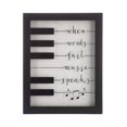 thumbnail image 4 of Wisechoice Musical Quotes Wall Decor with When Words Fail Music Speaks Words Engraved, 10 Inch L x 8 Inch W, 4 of 4