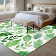 thumbnail image 4 of Rectangle Area Rugs 8 x 10 Ft, Green Leaves Non-Slip Residential Carpet, Spring Plants Rustic Botanical Pastoral Indoor Crawling Mats Runner Rugs for Living Room/Dining Room/Bedroom, 4 of 8