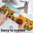 thumbnail image 6 of Fuzoiu Sunlit Sunflower Field Print Kitchen Faucet Suction Pad, Sink Splash Guard Faucet Mat, Faucet Handle Drip Catcher Tray Drying Mat For Bathroom Kitchen Bathroom Countertop, 6 of 7