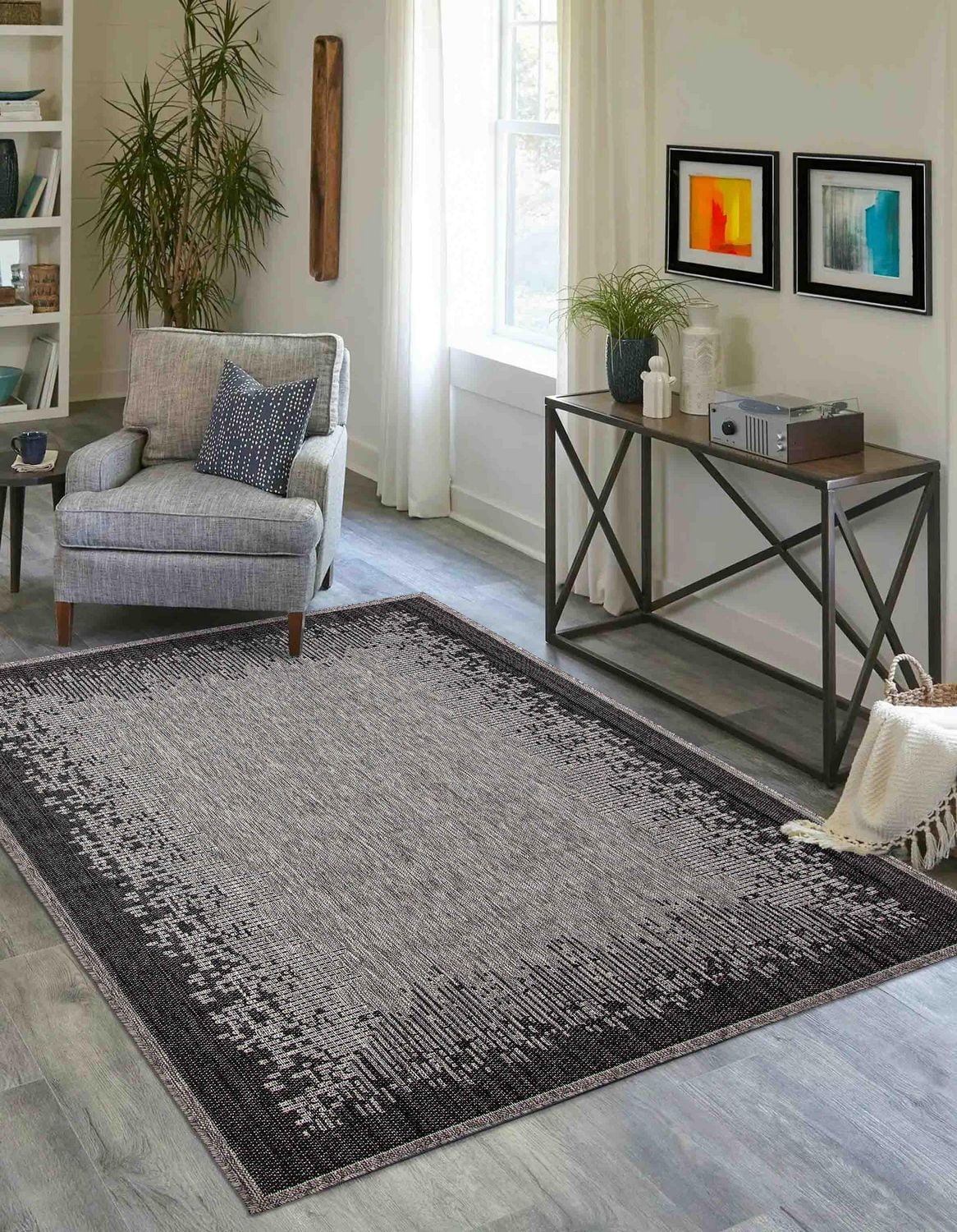 ECARPET Edge Contemporain/Moderne Tapis pour salon, chambre, salle à manger, entrée, couloir et plus encore.