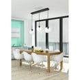 thumbnail image 2 of Baxter 3 Lights Black Pendant With Clear Glass, 2 of 5