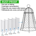 thumbnail image 4 of Gamexcel Chicken Wire Garden Cloche 17" Set of 6, Metal Plant Protectors with Removable Top for Vegetables, Flowers and Outdoor Garden, 4 of 8