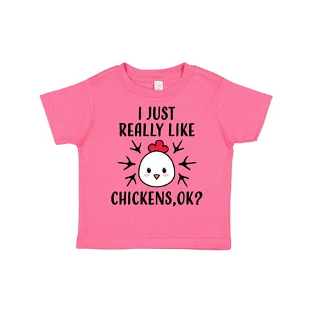 

Inktastic I Just Really Like Chickens Ok Gift Toddler Boy or Toddler Girl T-Shirt