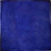 4.2x4.2 Cobalt Blue Talavera Mexican Tile, Set of 9 pcs