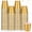 Gold, variant on 100-pack of 2-ounce plastic mini wine glasses, mini disposable wine glasses for graduation season, 2-ounce party glasses, suitable for graduation ceremonies, wedding parties.