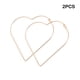 thumbnail image 4 of Pendientes de aleación Minnieouse para mujer 2 piezas color sólido forma de corazón, 4 of 6