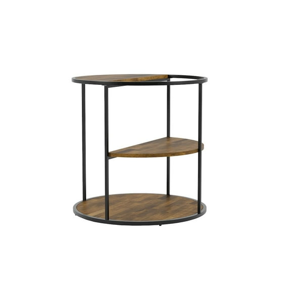 Furniture of America Marquesa Contemporary Wood Round End Table