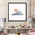 thumbnail image 3 of Designart 'Abstract Red Moon With Mountainscape' Modern Framed Art Print, 3 of 4