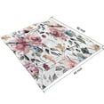 thumbnail image 3 of Pioneer Flower Floral Print Pattern Blanket,Comfortable Soft Flannel Throw Blanket,All Season,Warm Lightweight Blankets for Sofa Bed Couch Living Room Chair,50"x60", 3 of 4