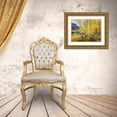 thumbnail image 3 of Kim, Gary 32x25 Gold Ornate Wood Framed with Double Matting Museum Art Print Titled - Trail through Golden Aspen, 3 of 4