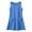 Blue, variant on WOYY Toddler Girls Eyelet Sundress Solid Summer Casual Tank Dress with Pocket, Sizes 3-14