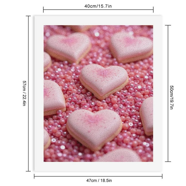 Paint By Numbers Kit for Adults Beginner DIY Frameless Pink