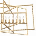 thumbnail image 2 of Crystorama Capri 9 Light Antique Gold Chandelier - 39'' W x 24'' H, 2 of 5