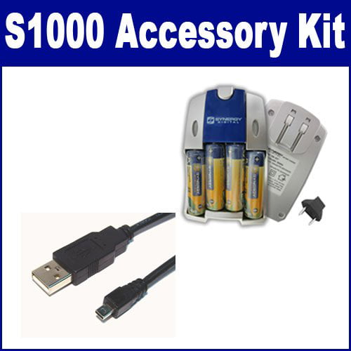 kolonie Tijd priester Fujifilm Finepix S1000 fd Digital Camera Accessory Kit includes: USB8PIN  USB Cable, SB257 Charger - Walmart.com