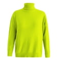 thumbnail image 4 of Chandail pour Femmes Couleur Unie Pulls pour Femmes Mode Col Haut Tricot Grand Col Rond Haut Tricoté, 4 of 5