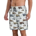 thumbnail image 2 of Naloa Tractor and Dumper Men's Beach Shorts, Surfing shorts, Swim trunks, Quick Dry Swim Trunks for Surfing Beach Fun - XX-Large, 2 of 9