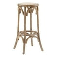 thumbnail image 1 of Riverbay Furniture Tabouret de Bar Rond Rétro en Bois Sans Dossier de 30 Pouces en Brun Délavé, 1 of 13