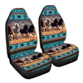 thumbnail image 7 of ZIATUBLE Aztec Tribal Horse Car Seat Covers Sets Soft Front Auto Seat Cover 2 Pcs Fit for Cars Sedan SUV Easy to Install Vehicle Protector Bucket Seat Cover Car Accessories for Interior Decor, 7 of 7