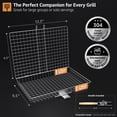 thumbnail image 5 of Sorbus Grill Basket Stainless Steel, Large Folding BBQ Basket with Handle for Fish, Veggies, 5 of 5