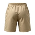thumbnail image 4 of Homeyce Men's Vintage Independence Day Print Shorts Distressed Washed with Pocket Shorts Outdoor Hiking Fishing Shorts Freedom We the People Golf Shorts,Brown L, 4 of 5