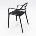 thumbnail image 4 of Olio Designs Dali Plastic Indoor-Outdoor Dining Arm Chair in Black, 4 of 8