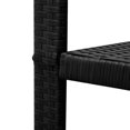 thumbnail image 5 of vidaXL 3 Piece Bistro Set Poly Rattan Black, 5 of 5