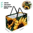 thumbnail image 2 of Sunflower seamless printing Large Oxford Cloth Laundry Organizer Cube Organizer Easter Basket Beach Bag Foldable Gray Color Home Organization Storage Bin Basket Bin Container with Handles, 2 of 7