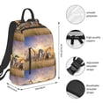 thumbnail image 4 of Daiia Vintage Wildlife Protection School Backpack for Men and Women Lightweight Backpack Durable Backpack Water-Resistant,Travel,Work Bag, 4 of 9