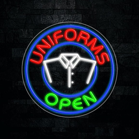 Uniforms LED Neon Sign 26"L x 26"H #31171