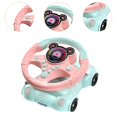 thumbnail image 6 of Kokiya Steering Wheel Toy Simulation Car Steering Wheel Eletric Pretend Play Fun Learning Role Play Driver Fun Activity for Toddlers pink, 6 of 9